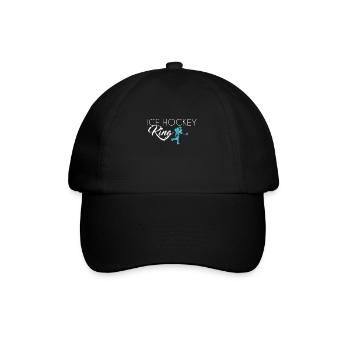Eishockey King - Baseballkappe - Schwarz/Schwarz - Vorne