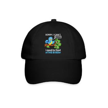 Twitter followers, social media, posting, tweeting - Baseball Cap - black/black - Front