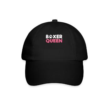 Boxer Hund Geschenke - Baseballkappe - Schwarz/Schwarz - Vorne