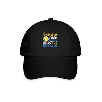 Volleyball ist nur eine wirklich intensive Version - Baseballkappe - Schwarz/Schwarz - Vorne