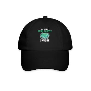 Schildkröte Schildkröten - Baseballkappe - Schwarz/Schwarz - Vorne