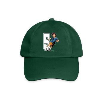 5 Year Old Footballer & Soccer Children's Birthday Party - Baseball Cap - bottle green - Front