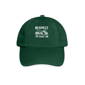 Camping Scouting - Drôle de père scout - Casquette classique - vert bouteille - Devant