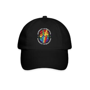 Cadeau de chemise LGBTQ+ Mois LGBT - Casquette classique - noir/noir - Devant