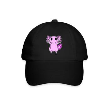 Axolotl Dumbbell Training Strength Training Fitness - Baseball Cap - black/black - Front