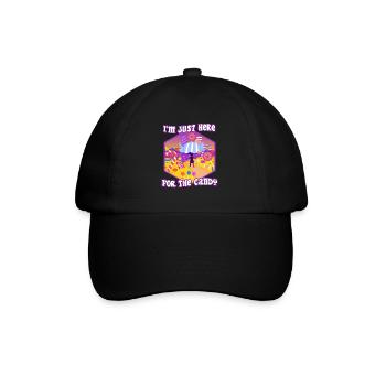 Im just here for the candy - Baseball Cap - black/black - Front