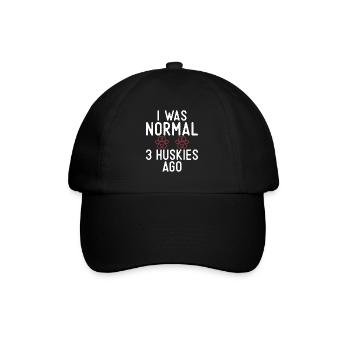 Cadeaux de chien Husky - Casquette classique - noir/noir - Devant