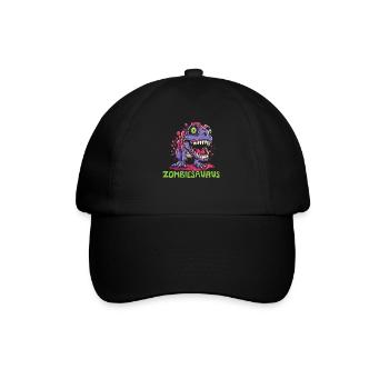 Dinosaur Halloween Trick Or Treat Dino Lover - Baseball Cap - black/black - Front