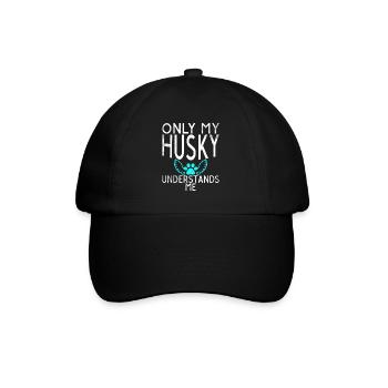 Cadeaux de chien Husky - Casquette classique - noir/noir - Devant