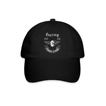 Born To Ride MC Wings Design - Baseball Cap - black/black - Front
