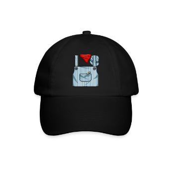 Zugingenieurleiter Kost�m Halloween Zug - Baseballkappe - Schwarz/Schwarz - Vorne