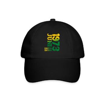 1973 juin édition limitée cadeau d’anniversaire - Casquette classique - noir/noir - Devant
