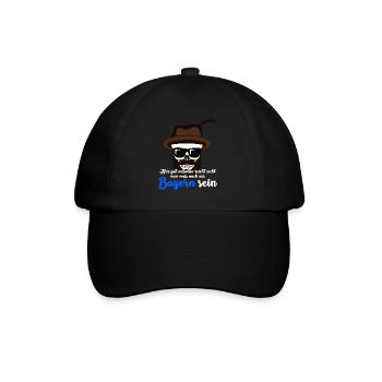 Bayern Hut - Baseballkappe - Schwarz/Schwarz - Vorne