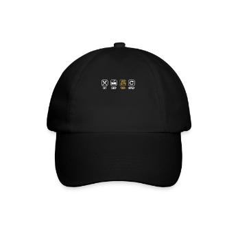 Eat Sleep Tiger Repeat Big Cat Wildcat - Baseball Cap - black/black - Front
