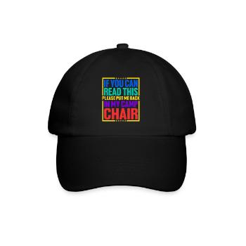 Please Put Me Back In My Camp Chair 3 - Baseball Cap - black/black - Front