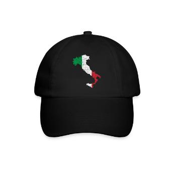 Italy many languages - Baseball Cap - black/black - Front
