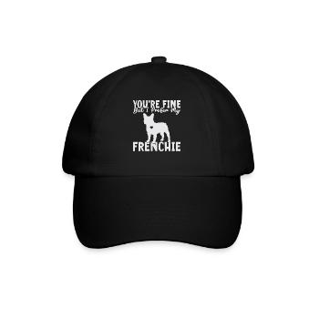 French Bulldog Gifts - Baseball Cap - black/black - Front