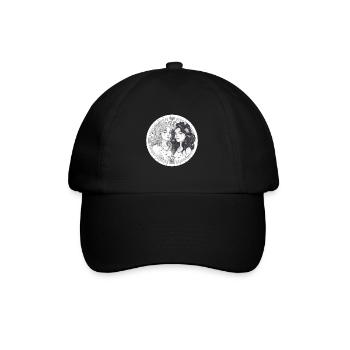 Signe du zodiaque Gémeaux femmes noir et blanc - Casquette classique - noir/noir - Devant