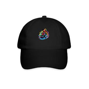 Wild Cat Big Cat King Tiger Siberian Tiger - Baseball Cap - black/black - Front