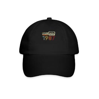 1987 Birthday Vintage Cassette - Casquette classique - noir/noir - Devant