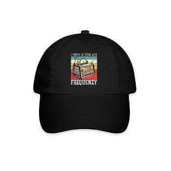 Ham Radio Operator Morse Code Radioactivity - Baseball Cap - black/black - Front