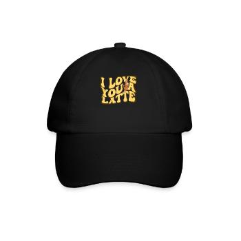 I Love You A Latte Couples Romance - Casquette classique - noir/noir - Devant