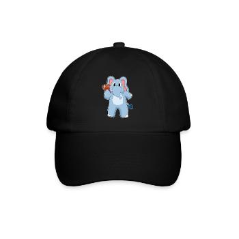 Elephant American Football Sport - Baseball Cap - black/black - Front