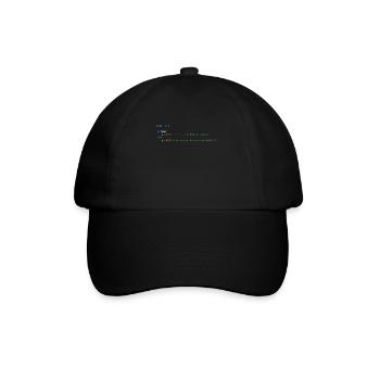 Programmierer Informatiker Nerd Softwareingenieur - Baseballkappe - Schwarz/Schwarz - Vorne