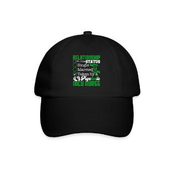 Nicu Nurse Relationship Status - Baseball Cap - black/black - Front