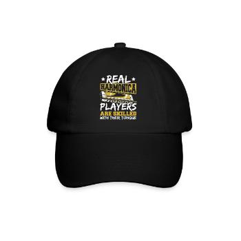Les vrais harmonicistes sont adeptes de - Casquette classique - noir/noir - Devant