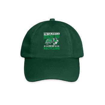 I'm Silently Judging You For Not Recycling - Baseball Cap - bottle green - Front