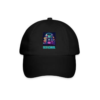 Arcade Gaming Retro Slots Games 80s Gamer - Baseball Cap - black/black - Front