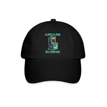Arcade Gaming Retro Slots Games 80s Gamer - Baseball Cap - black/black - Front