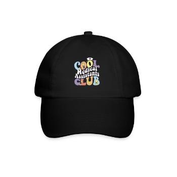 Cool Medical Assistants Club Registered Nurse - Baseballkappe - Schwarz/Schwarz - Vorne