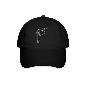 Budgie Dandelion Flower For Dandelions Parakeet - Baseball Cap - black/black - Front