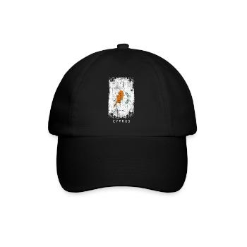 Souvenir with the country flag of Cyprus - Baseball Cap - black/black - Front