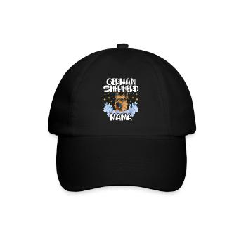 German Shepherd Mom Cute Pet Lover - Baseball Cap - black/black - Front