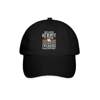 Hermit Crab Gifts - Baseball Cap - black/black - Front
