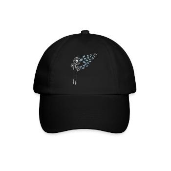 Fleur de pissenlit de chinchilla pour les amateurs de pissenlits - Casquette classique - noir/noir - Devant