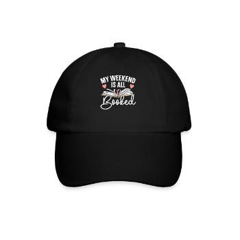Book Lover Bookworm Reading Librarian Education - Baseball Cap - black/black - Front