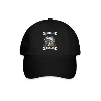 Ich Bin 1 Klasse Einschulung Schulanfang - Baseballkappe - Schwarz/Schwarz - Vorne