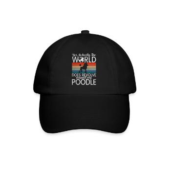 Cadeaux Caniche - Casquette classique - noir/noir - Devant