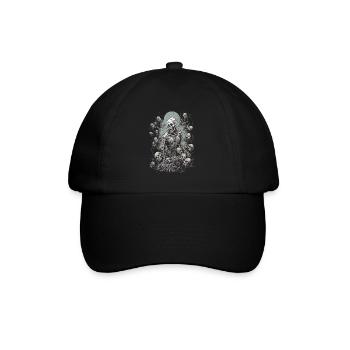 Une horde de morts-vivants effrayants entoure le zombie d’Halloween - Casquette classique - noir/noir - Devant