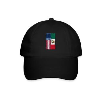 Mexiko - Baseballkappe - Schwarz/Schwarz - Vorne