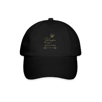 Kühlungsborn-Möwe-Anker-Koordinaten-Ostsee - Baseballkappe - Schwarz/Schwarz - Vorne