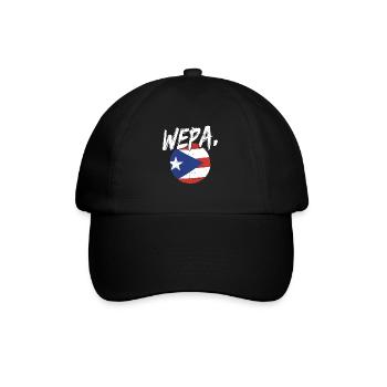 Fier drapeau portoricain de Porto Rico Wepa Latino - Casquette classique - noir/noir - Devant