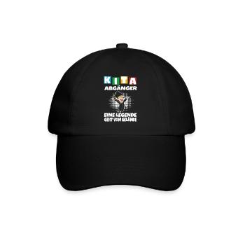 Kindergarten Abgänger Schulanfang Einschulung - Baseballkappe - Schwarz/Schwarz - Vorne