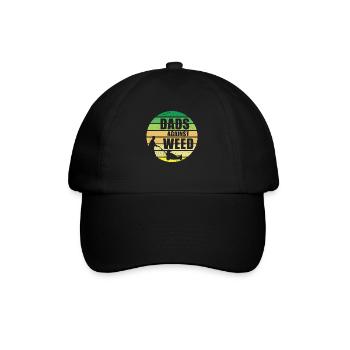 Pappas contre les mauvaises herbes Rétro Plante Papa Jardinier Pelouse - Casquette classique - noir/noir - Devant