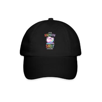 Rainbow Sheep LGBTQ Transgender Pride Community - Casquette classique - noir/noir - Devant