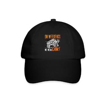Off-Road Racing On Weekends We Wear Dirt Motocross - Baseball Cap - black/black - Front